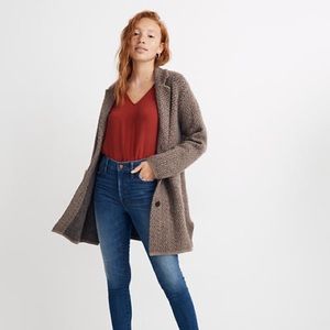 Madewell Bird’s-Eye Sweater Coat